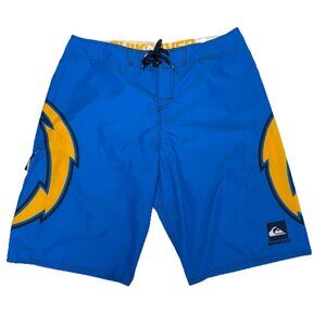 Quiksilver Los Angeles Chargers Board Shorts Trucks Mens 36 Blue NFL
